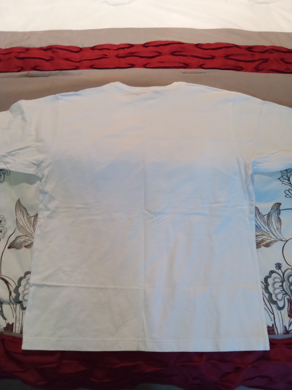 Men's White Cuba Graphic Short Sleeve Tee with Red & Navy Accents - Picture 4 of 5